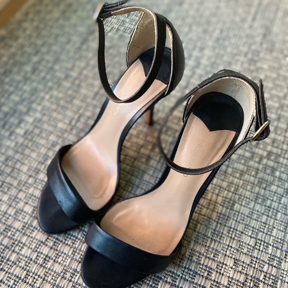 Tony Bianco Black Ankle Strap Heels - Picture 7 of 11